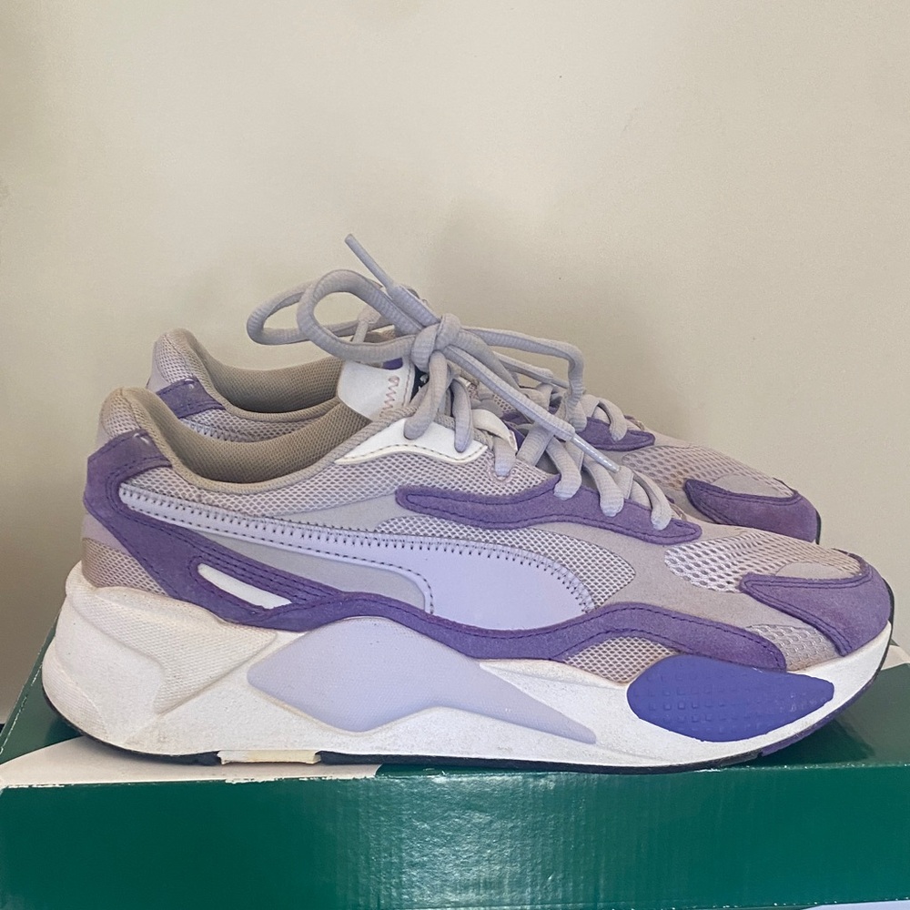 Puma Lavender and White Athletic Shoes